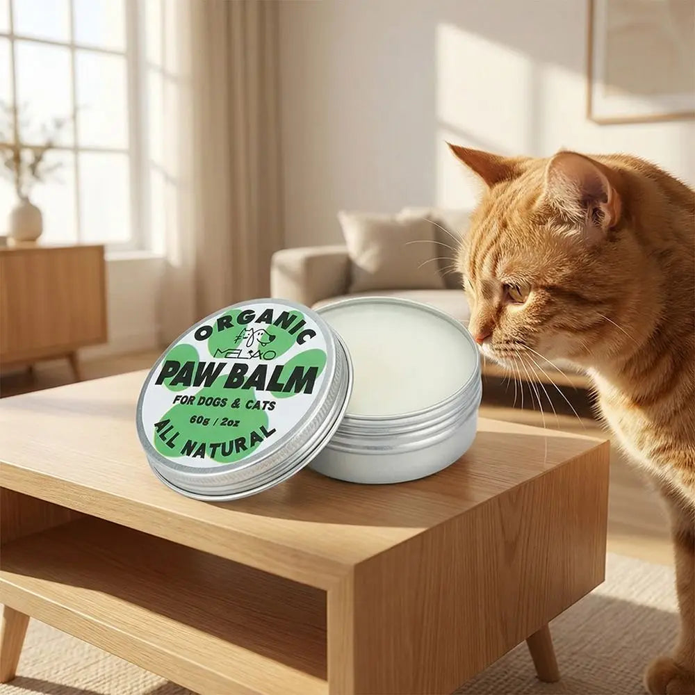 Organic Coconut Pet Paw Balm – Anti-Crack Moisturizing Paw Protection Cream for Dogs & Cats
