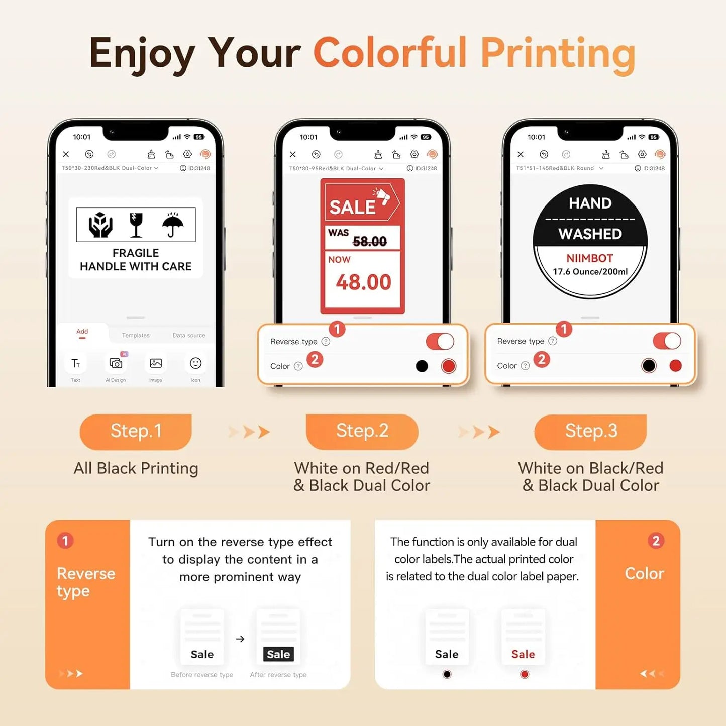 Thermal Label Paper for B21 Pro Printer