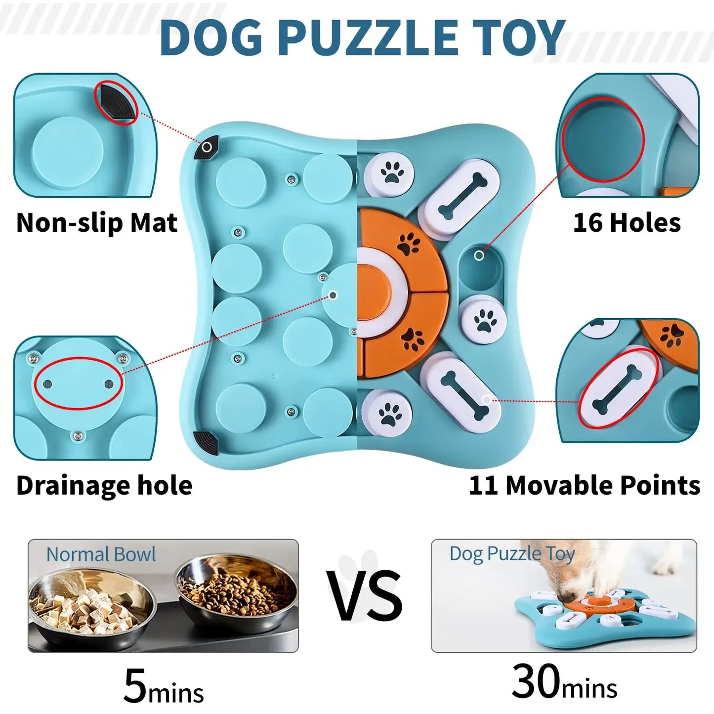 IQ-Master Multi-Level Puzzle – Interactive Slow Feeder & Enrichment Toy