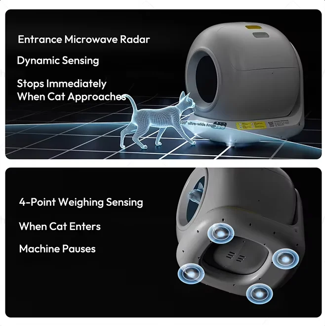 Elecpet 78L Smart Self-Cleaning Cat Litter Box