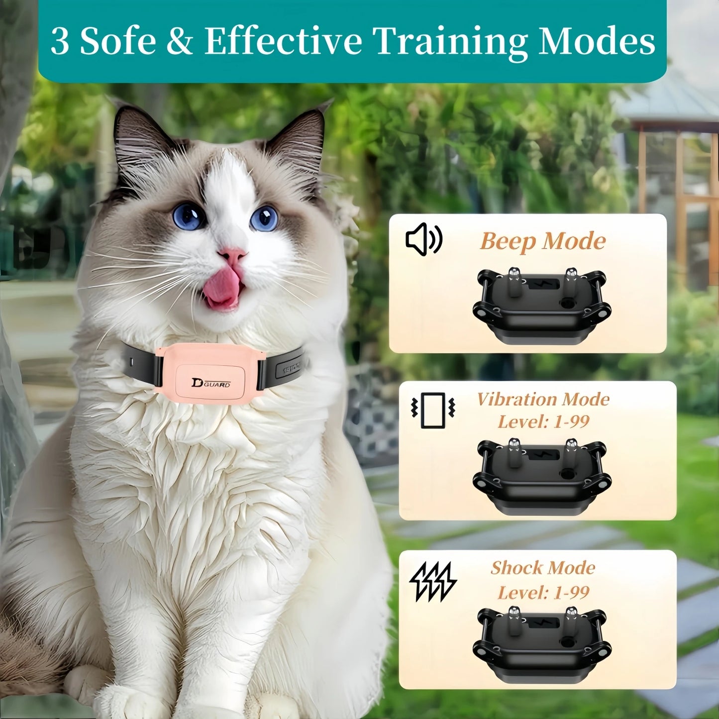 Cat-Command Pro – Precision Remote Training & Behavior Collar