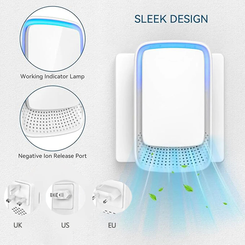 Pure-Air Mini Ionizer – Portable Deodorizer & Negative Ion Purifier