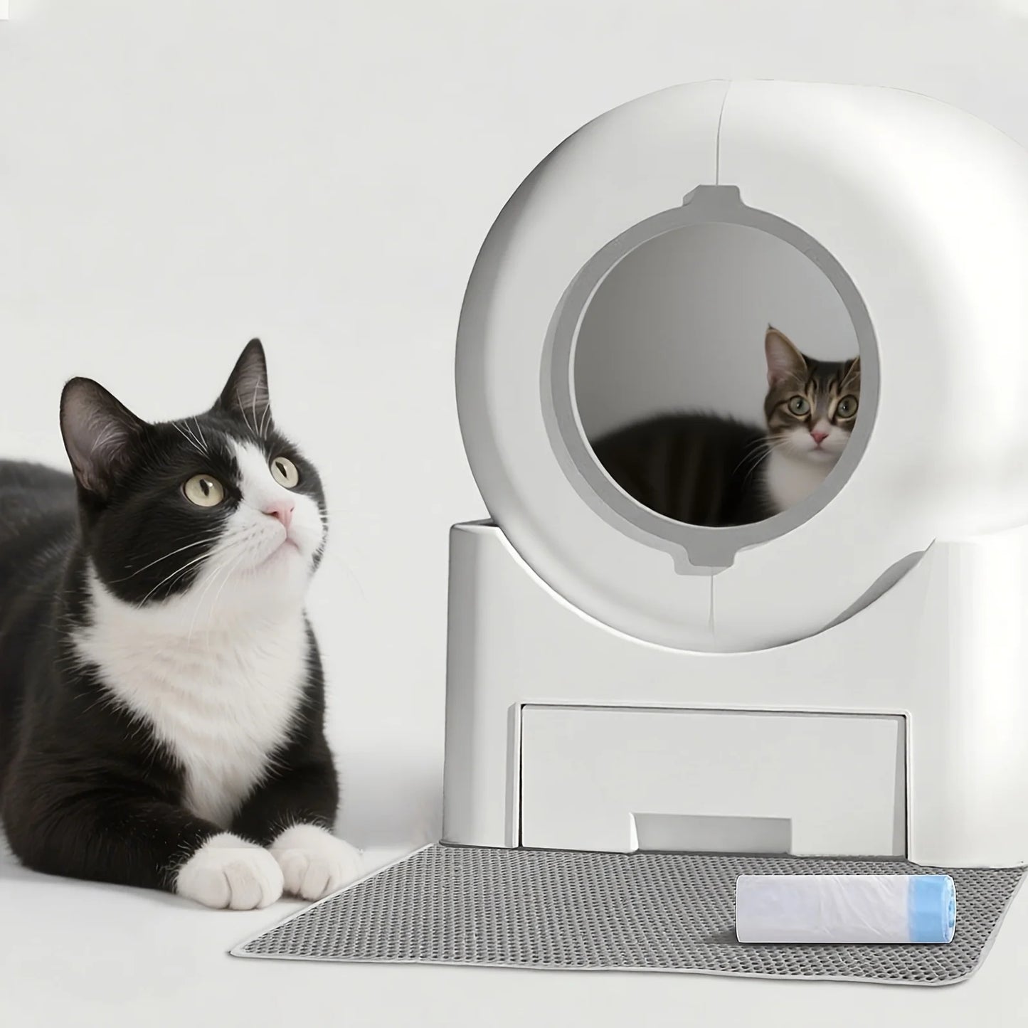 64L Smart-Sense Automatic Litter Box – App-Controlled & Odor-Free