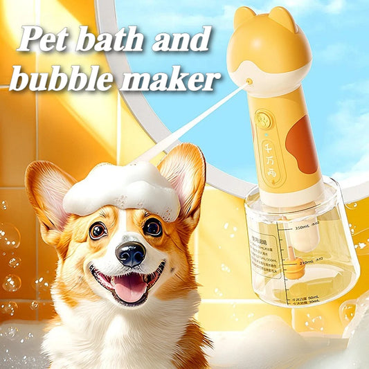Pet Bath automatic Frother Type-C charging waterproof Dog Body Wash Foaming