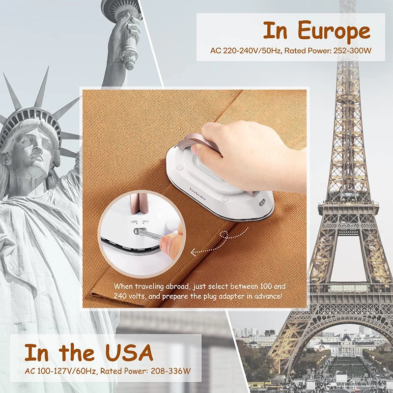 Portable Mini Electric Iron Dual