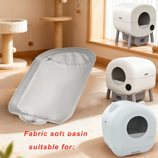 Automatic Cat Litter Box Replace Accessories Soft Fabric Liner  Smart Cat Litter Box Accessories Soft Mat Removable Liner
