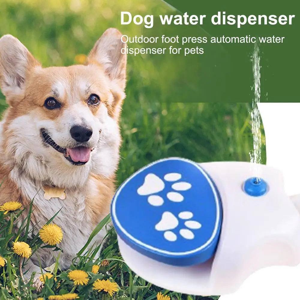 Dog Paw-Activated Water Fountain Sprinkler Toy – Outdoor Drinking & Cooling Pet Water Dispenser