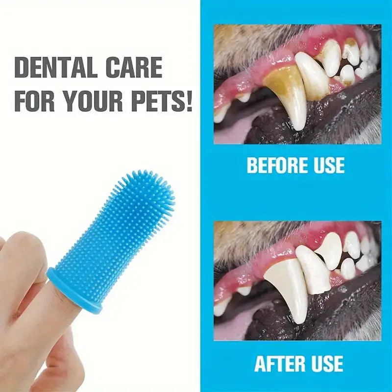Dental Pro 3-Piece Fingertip Set – Precision Pet Toothbrushes