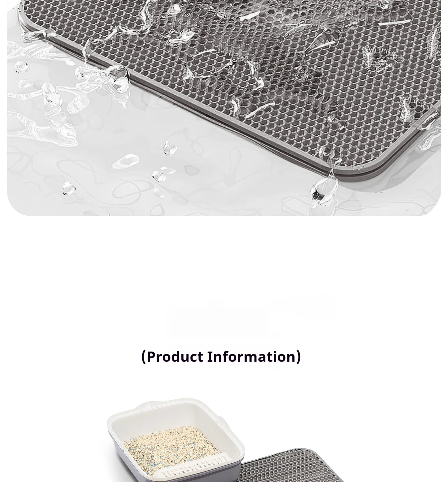 XL Clean-Step Mat – 60cm x 90cm Waterproof Double-Layer Litter Trapper