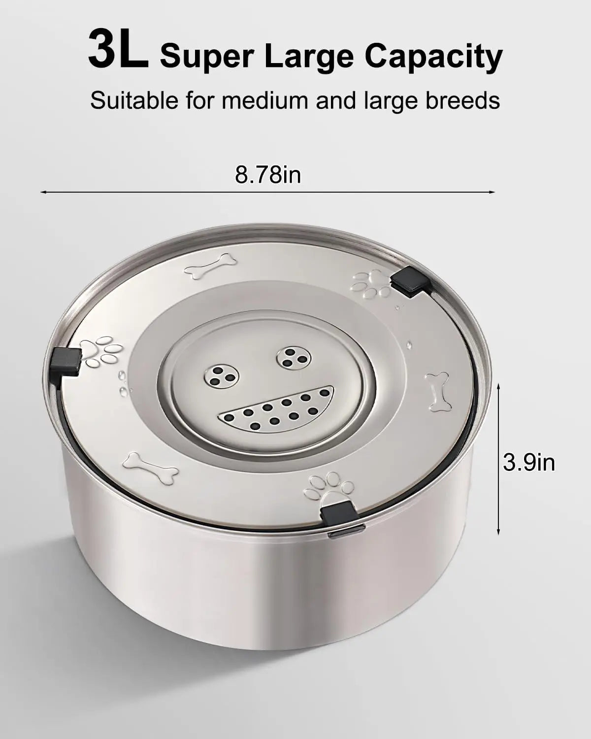 Aqua-Still 3L – Stainless Steel No-Spill Slow Water Feeder
