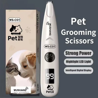 Pro-Trim LED Precision Pet Groomer – Waterproof Low-Noise Trimmer