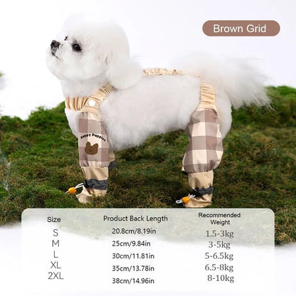 Pet Strolling Going Out Dust-proof Four Legged Pants Dog Boot Waterproof Leggings Dog Jumpsuit Shoes