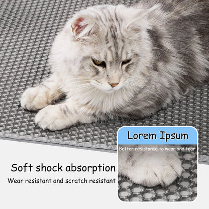 XL Clean-Step Mat – 60cm x 90cm Waterproof Double-Layer Litter Trapper