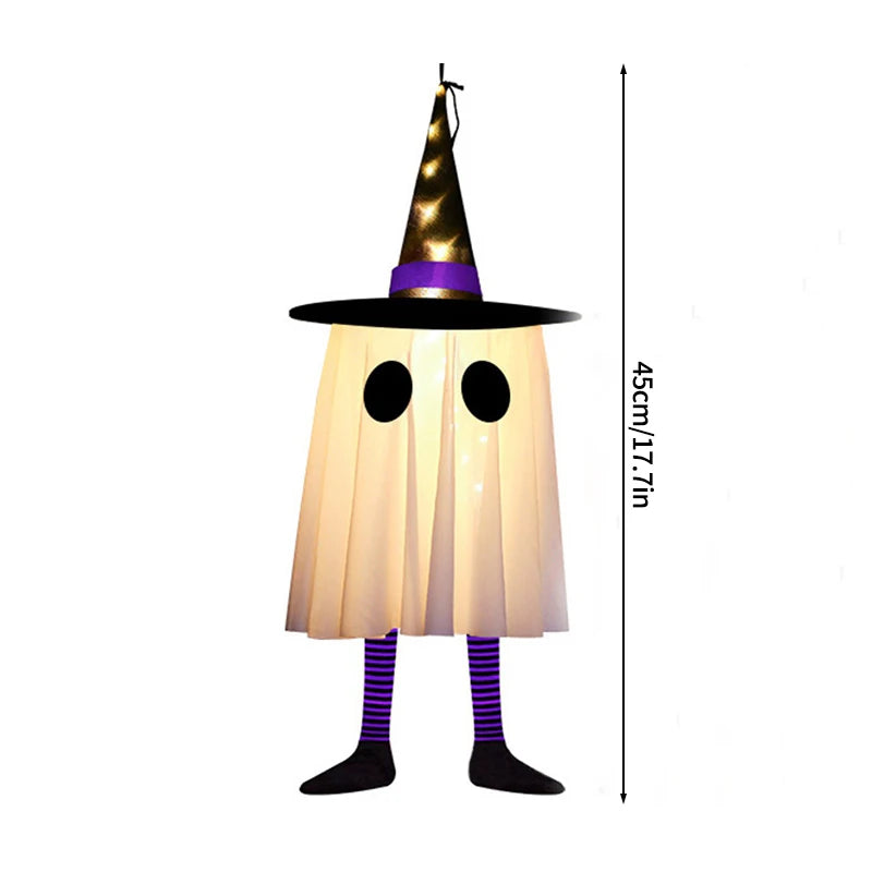 Ghost Lantern Halloween Decoration Hanging Flag Halloween Ghost Windsock Outdoor Pendants The Day of Dead Party Decor