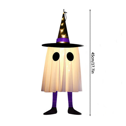 Ghost Lantern Halloween Decoration Hanging Flag Halloween Ghost Windsock Outdoor Pendants The Day of Dead Party Decor