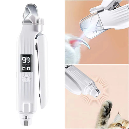 2-in-1 LED Glow-Trim: Precision Pet Nail Grinder & Trimmer