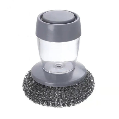 Kitchen Wash Pot Dish Brush with Dispenser Liquid