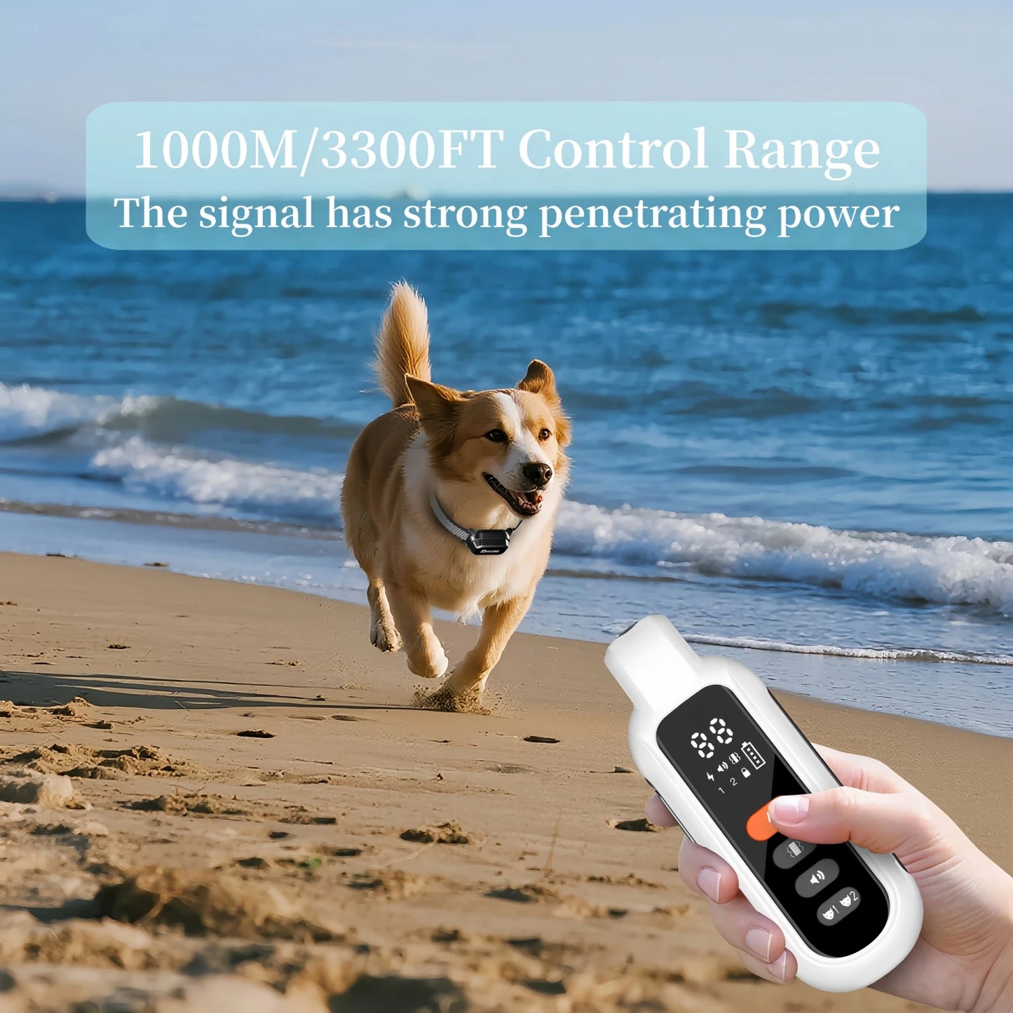 Pro-Train 3300ft Automatic Anti-Bark & Remote Training Collar