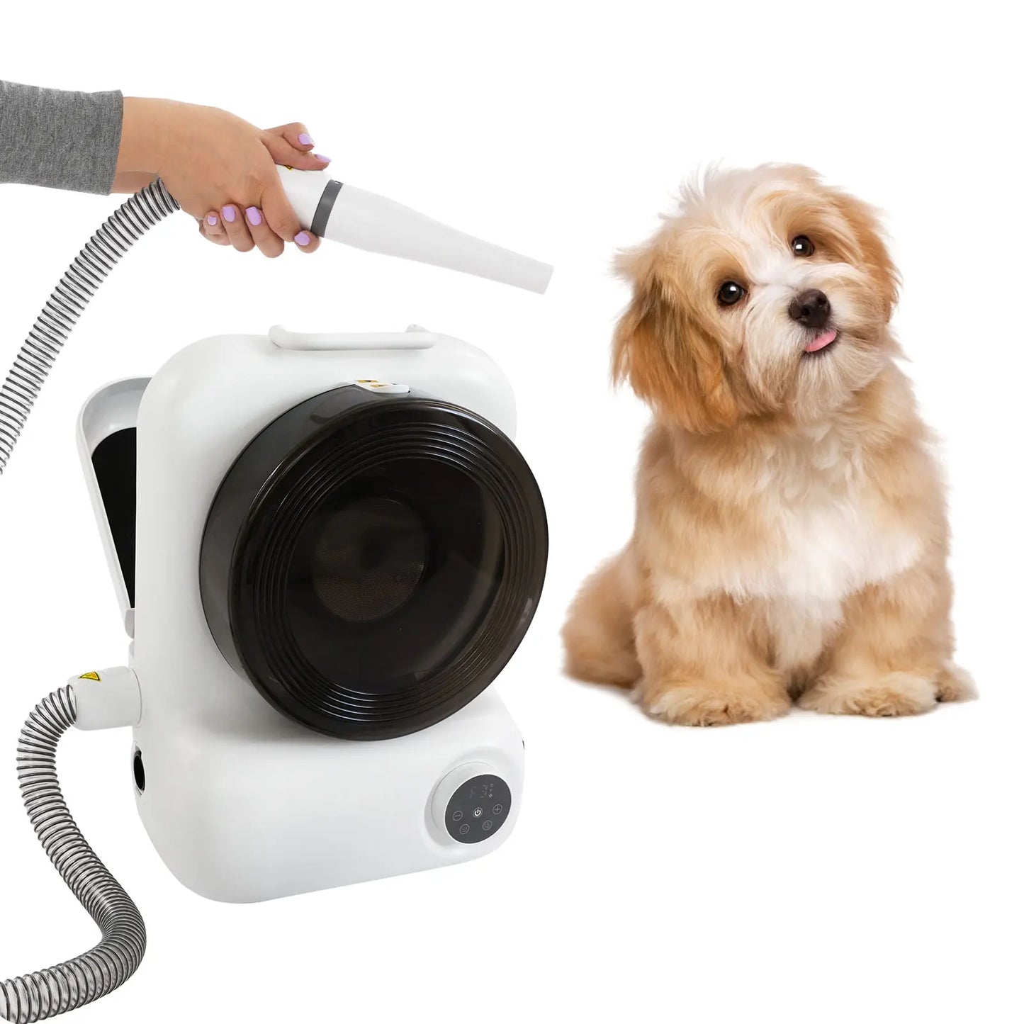2-in-1 Grooming Pro – 450W Multi-Functional Vacuum & Dryer System