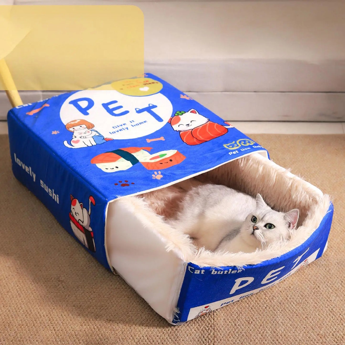 Portable Pet Tent Bed & Snack Nest – Warm All-Season Cat and Dog House for Puppies & Kittens
