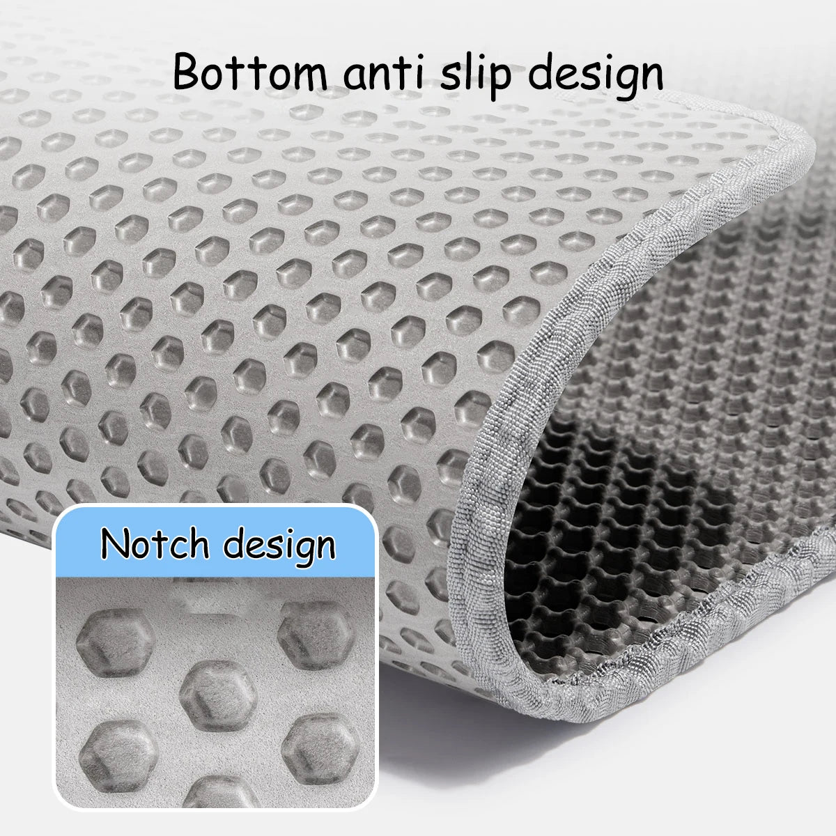 XL Clean-Step Mat – 60cm x 90cm Waterproof Double-Layer Litter Trapper
