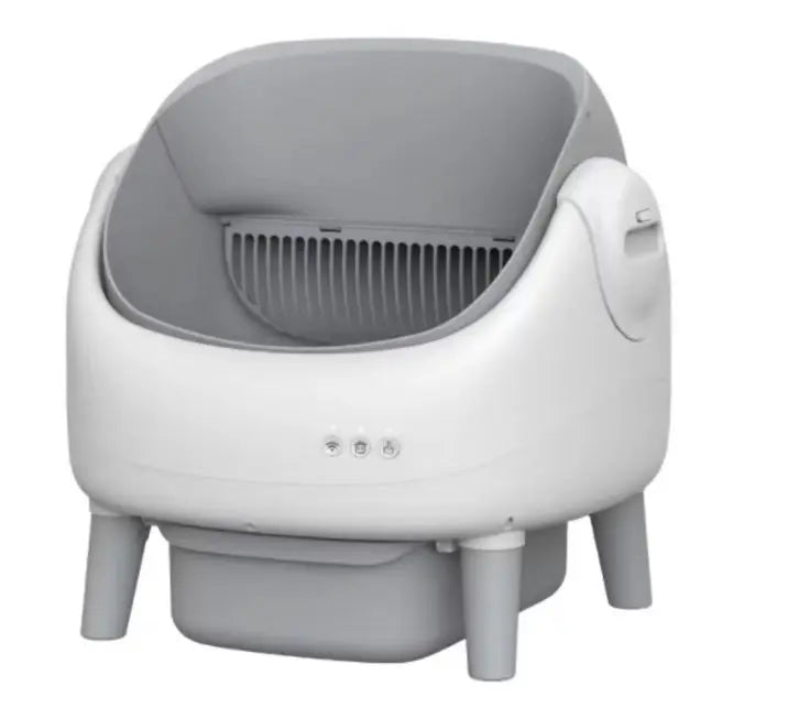 Smart App-Controlled Self-Cleaning Litter Box – Open-Top & Odor-Free