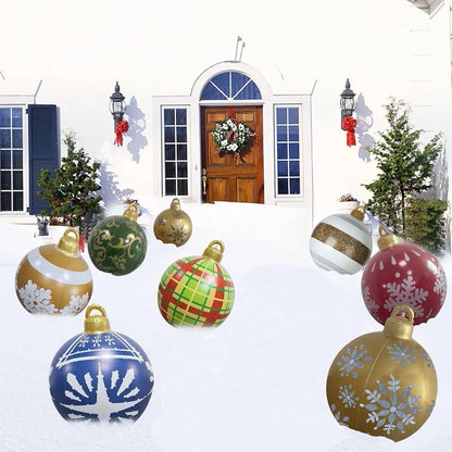 60cm Outdoor Christmas Inflatable Decorated Ball PVC Giant Big Large Balls