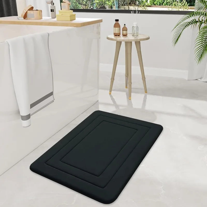 1pc Absorbent Non-Slip Bath Mat | Comfortable Standing Pad for Living Room, Bedroom