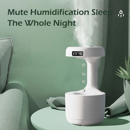 Anti-Gravity Mist Maker with Water Drops - Air Humidifier, Night Light,