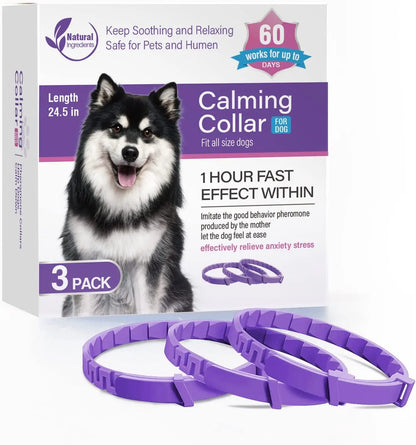 Calm-Core Pheromone Collars – 3/4 Piece Anxiety Relief Multi-Pack