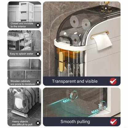 4 Layer Drawer Storage Cabinet Organization