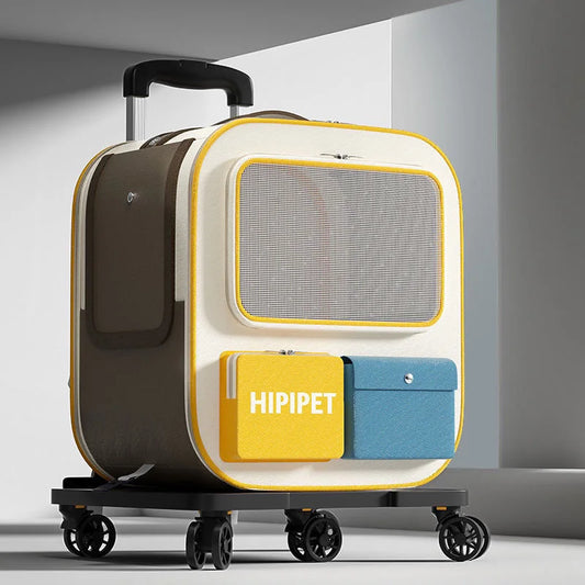 3 In 1 Cat Carrier Backpack With Wheels Multi Function Large Capacity Pet Carrier Foldable Design for Cats Dogs Outdoor Travel