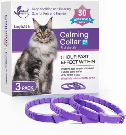 Calm-Core Pheromone Collars – 3/4 Piece Anxiety Relief Multi-Pack
