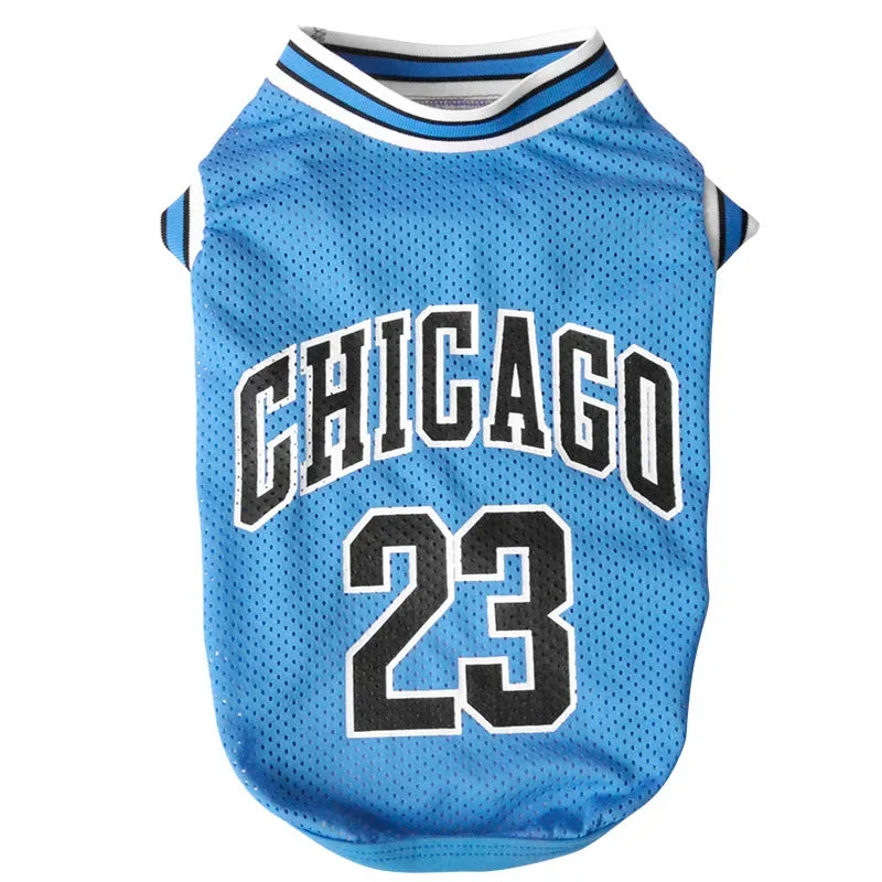 Breathable Dog Basketball Jersey