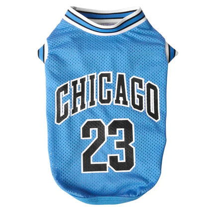 Breathable Dog Basketball Jersey
