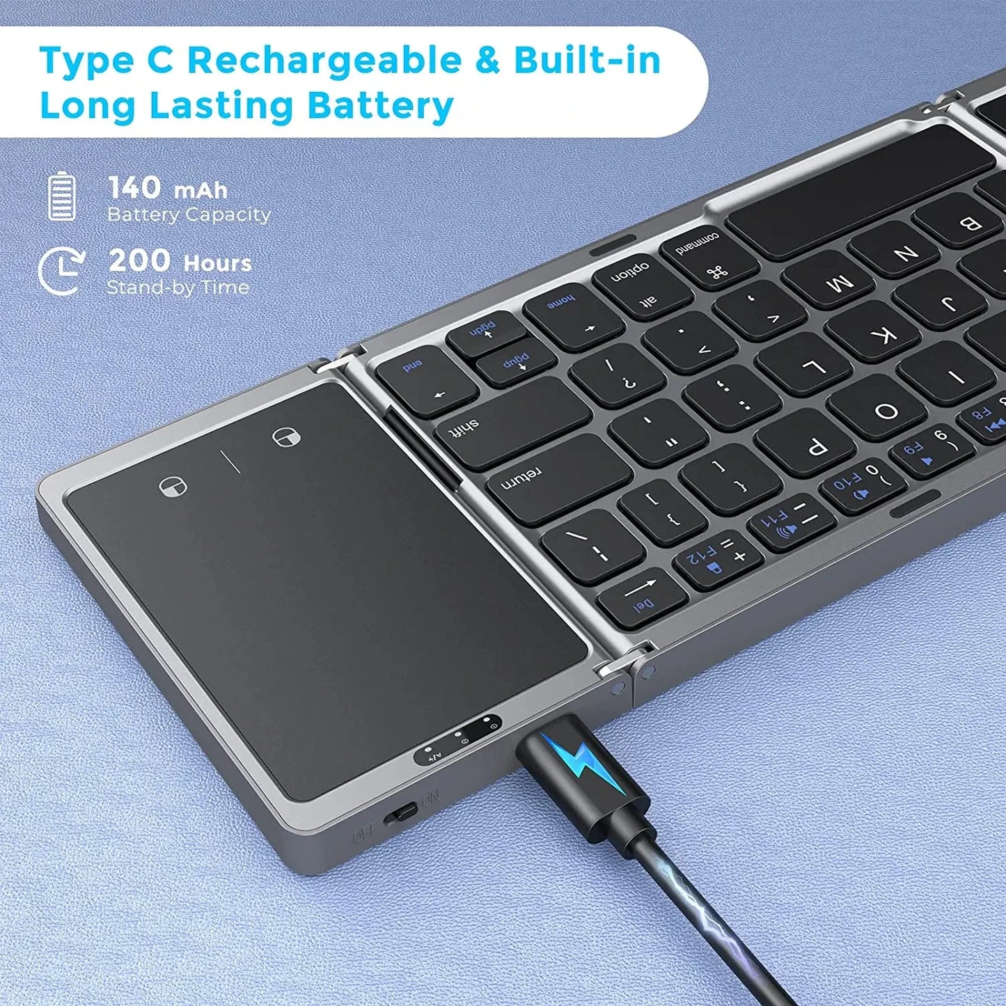 3-Folding Keyboard Mini Wireless