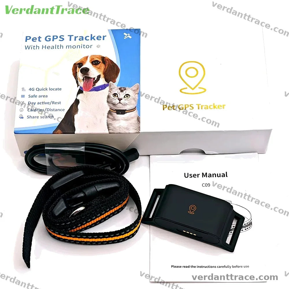 Verdant Trace 4G Small Pet GPS Tracker Collar