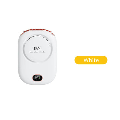 Portable Hanging Neck Fan Mini Fans with Adjustable Lanyard Bladeless USB Rechargeable