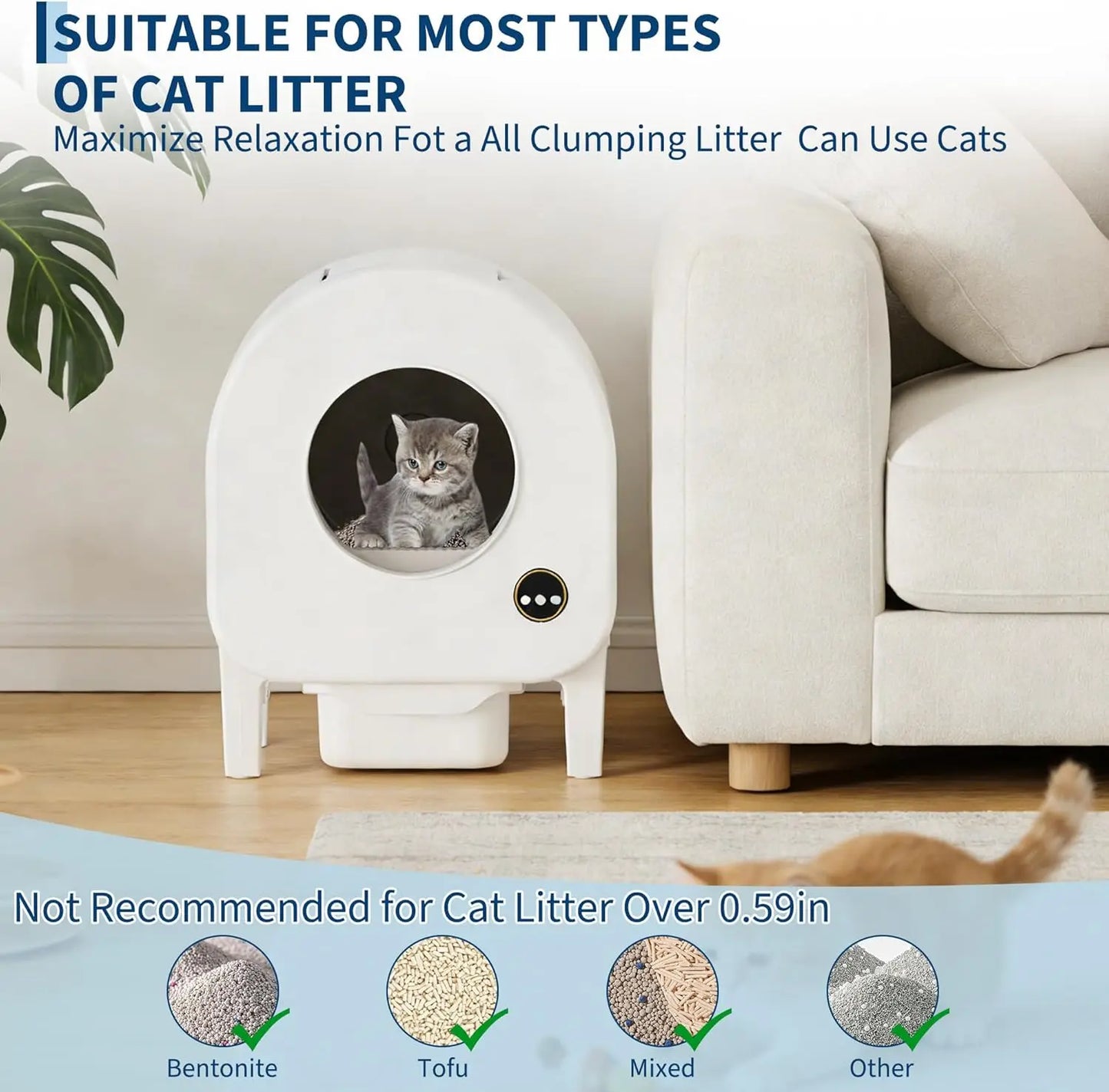 Smart Self-Cleaning Automatic Cat Litter Box