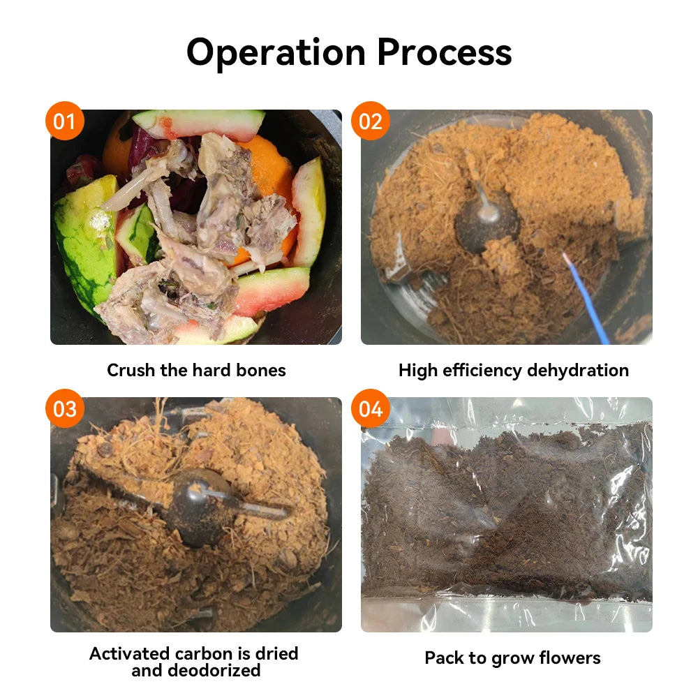 3L Larger Capacity Electric Composter for Kitchen