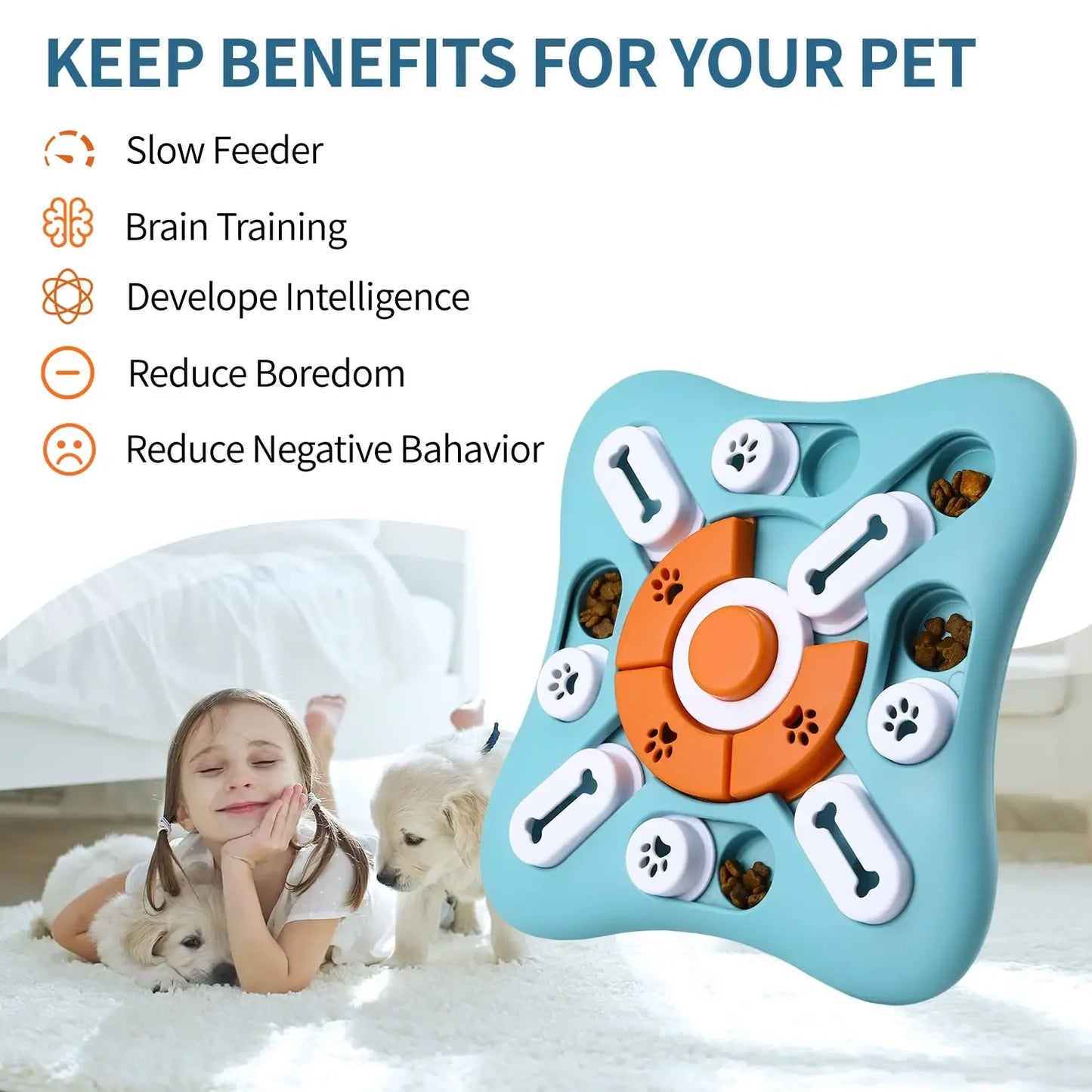 IQ-Master Multi-Level Puzzle – Interactive Slow Feeder & Enrichment Toy