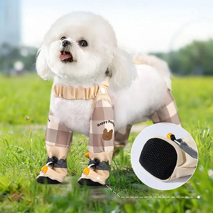 Pet Strolling Going Out Dust-proof Four Legged Pants Dog Boot Waterproof Leggings Dog Jumpsuit Shoes
