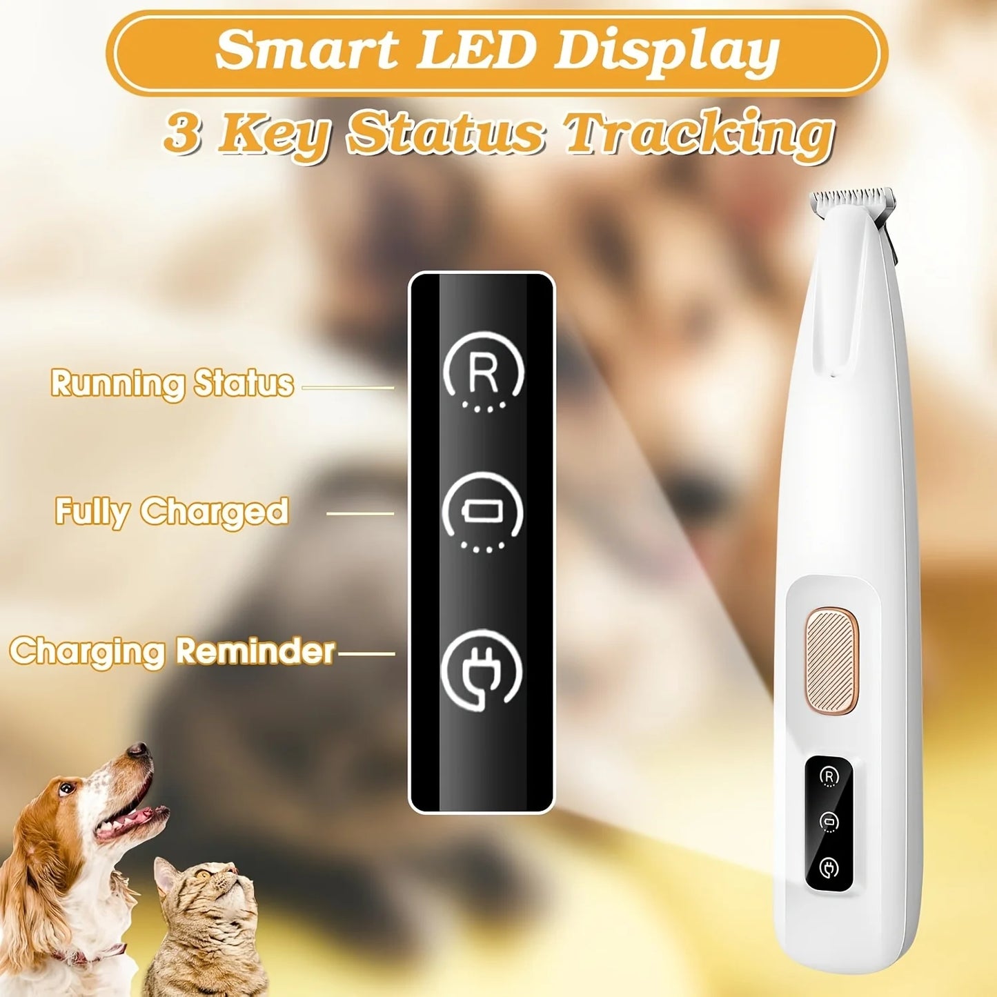 Precision-Grip Pro – Waterproof LED Paw & Detail Trimmer