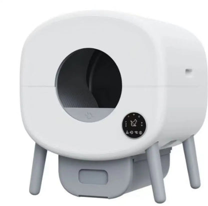Smart App-Controlled Self-Cleaning Litter Box – Open-Top & Odor-Free