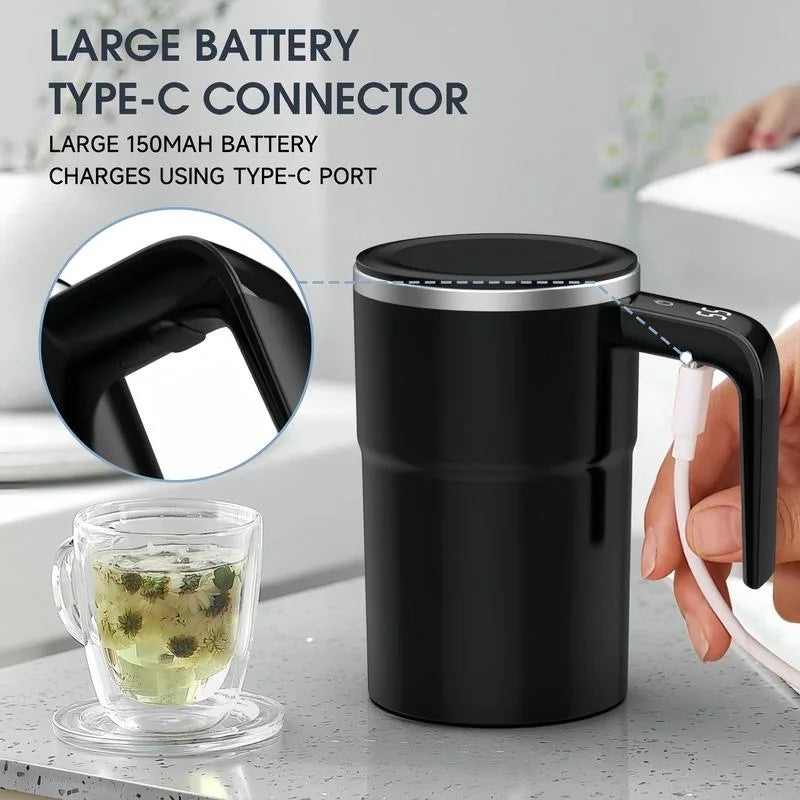 Mini Electric Coffee Self Mixing Mug