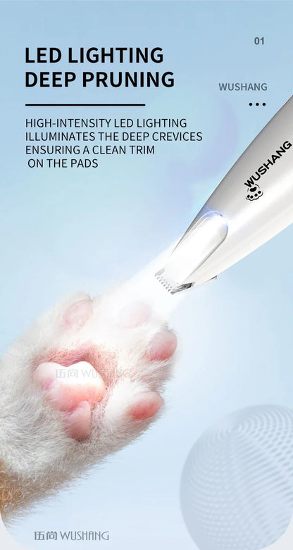 Pro-Trim LED Precision Pet Groomer – Waterproof Low-Noise Trimmer