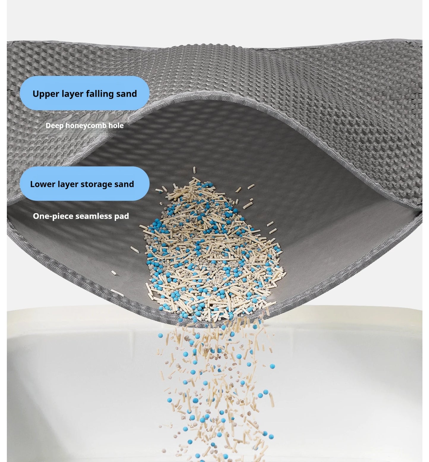 XL Clean-Step Mat – 60cm x 90cm Waterproof Double-Layer Litter Trapper