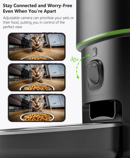 Vision-Feed 2L – Smart WiFi Camera Feeder with Stainless Steel Bowl