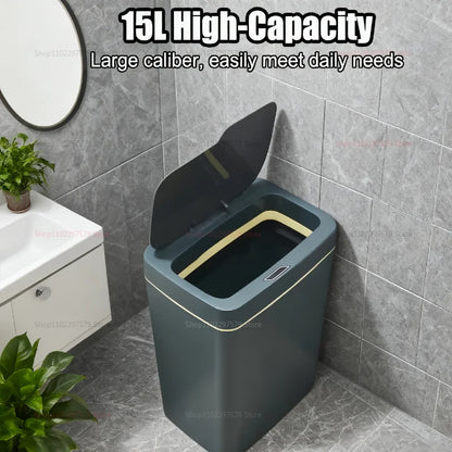 Smart Induction Garbage Can Storage Basket Automatic