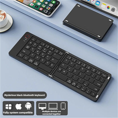 Mini Foldable Wireless Keyboard Slim Portable Bluetooth